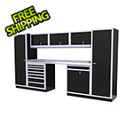 Moduline 9-Piece Aluminum Garage Cabinetry (Black)