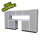 Moduline 9-Piece Aluminum Garage Cabinetry (Light Grey)