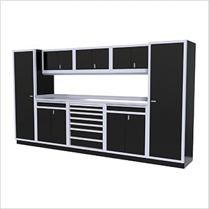 9-Piece Aluminum Cabinet Kit (Black)