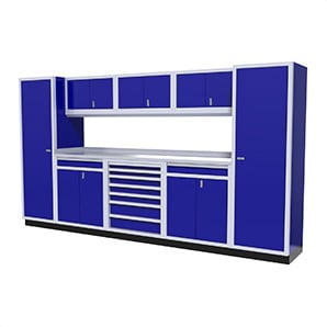 9-Piece Aluminum Cabinet Kit (Blue)