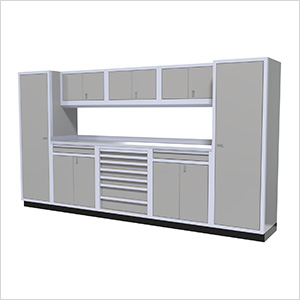 9-Piece Aluminum Cabinet Kit (Light Grey)