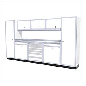 9-Piece Aluminum Cabinet Kit (White)