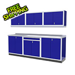 Moduline 7-Piece Aluminum Garage Cabinets (Blue)