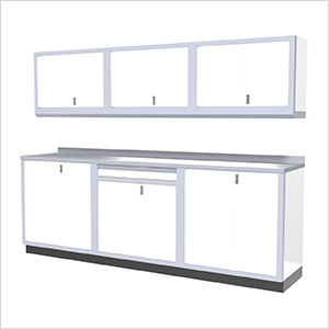 7-Piece Aluminum Garage Cabinets (White)