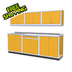 Moduline 7-Piece Aluminum Garage Cabinets (Yellow)