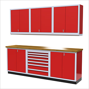 7-Piece Aluminum Cabinet Set (Red)