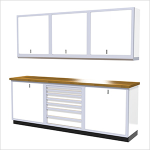 7-Piece Aluminum Cabinet Set (White)