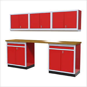 6-Piece Aluminum Cabinet Set (Red)
