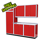Moduline 7-Piece Aluminum Cabinet Set (Red)