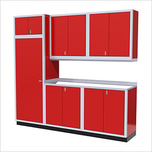 7-Piece Aluminum Cabinet Set (Red)