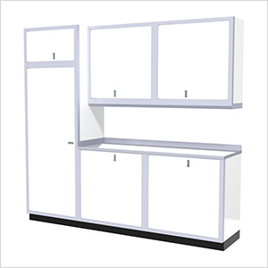 7-Piece Aluminum Cabinet Set (White)