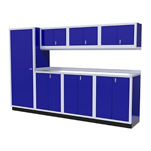 8-Piece Aluminum Cabinet Set (Blue)