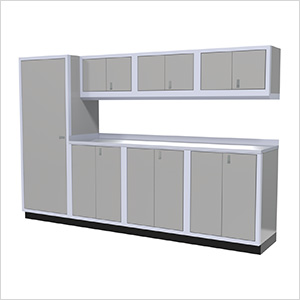 8-Piece Aluminum Cabinet Set (Light Grey)