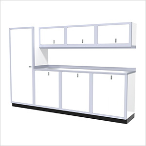 8-Piece Aluminum Cabinet Set (White)