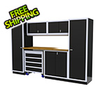 Moduline 7-Piece Aluminum Garage Cabinet Set (Black)