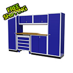 Moduline 7-Piece Aluminum Garage Cabinet Set (Blue)