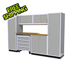 Moduline 7-Piece Aluminum Garage Cabinet Set (Light Grey)