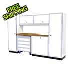 Moduline 7-Piece Aluminum Garage Cabinet Set (White)