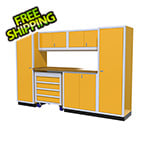 Moduline 7-Piece Aluminum Garage Cabinet Set (Yellow)