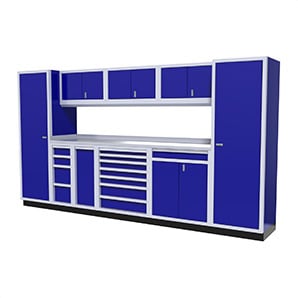 10-Piece Aluminum Cabinet Kit (Blue)
