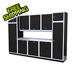 Moduline 11-Piece Aluminum Garage Storage Set (Black)