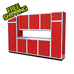Moduline 11-Piece Aluminum Garage Storage Set (Red)