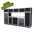 Moduline 11-Piece Aluminum Garage Cabinet Set (Black)