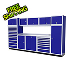 Moduline 11-Piece Aluminum Garage Cabinet Set (Blue)