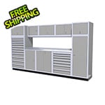 Moduline 11-Piece Aluminum Garage Cabinet Set (Light Grey)