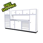 Moduline 11-Piece Aluminum Garage Cabinet Set (White)