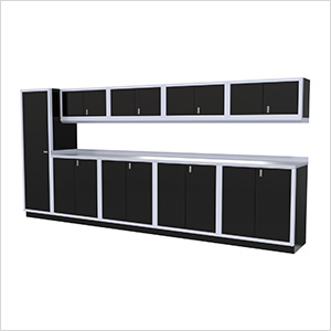 10-Piece Aluminum Cabinet Set (Black)