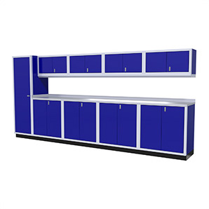 10-Piece Aluminum Cabinet Set (Blue)