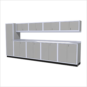 10-Piece Aluminum Cabinet Set (Light Grey)