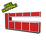 Moduline 10-Piece Aluminum Cabinet Set (Red)
