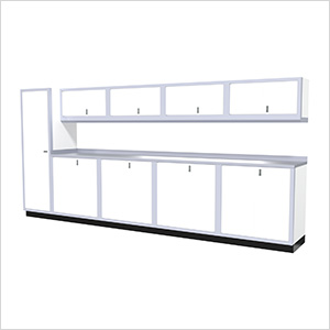 10-Piece Aluminum Cabinet Set (White)