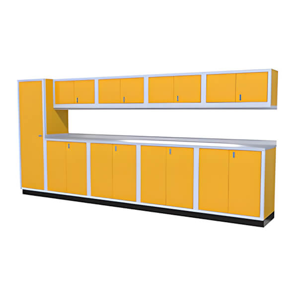 10-Piece Aluminum Cabinet Set (Yellow)