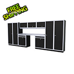 Moduline 11-Piece Aluminum Garage Cabinet Set (Black)