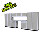 Moduline 11-Piece Aluminum Garage Cabinet Set (Light Grey)