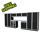 Moduline 12-Piece Aluminum Garage Cabinet Set (Black)