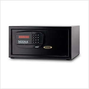 Black Hotel Safe with Card Swipe Feature