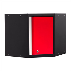 PRO Series Red Corner Cabinet