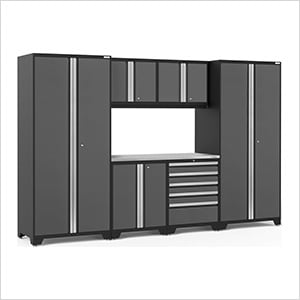 PRO Series 3.0 Grey 7-Piece Set with Stainless Steel Top