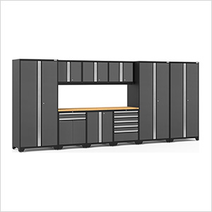 PRO Series Grey 10-Piece Set with Bamboo Top