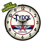 Collectable Sign and Clock Tydol Flying A Gasoline Backlit Wall Clock