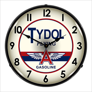 Tydol Flying A Gasoline Backlit Wall Clock