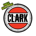 Collectable Sign and Clock Clark Oil Backlit Wall Clock