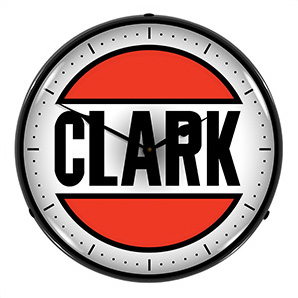 Clark Oil Backlit Wall Clock