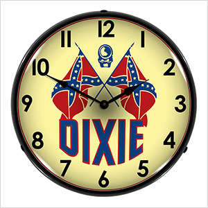 Dixie Oil Company Backlit Wall Clock