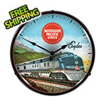 Collectable Sign and Clock Missouri Pacific Lines Backlit Wall Clock