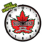 Collectable Sign and Clock Supertest Petroleum Backlit Wall Clock